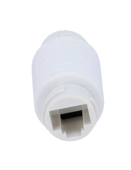 OEM com-RJ45-S-W Connector - Conector Entrada RJ45 - Conector Saída RJ45 - UTP compatível - IP68 - cor branca