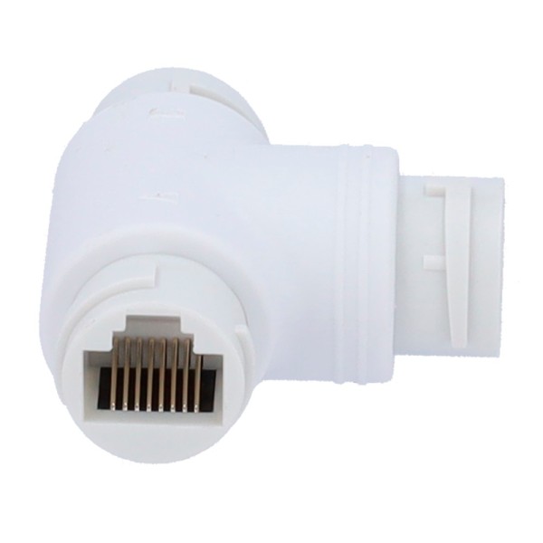 OEM com-RJ45-T-W RJ45 adaptador - Conector Entrada RJ45 feminino - conector saída 2 RJ45 feminino - compatível UTP - IP66 - Cor 