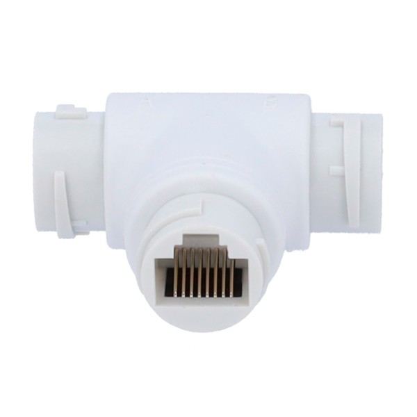 Comprar OEM CON-RJ45-T-W Adaptador RJ45 - Conector entrada RJ45 hembra - Conector salida 2 RJ45 hembra - Compatible UTP  - IP66 