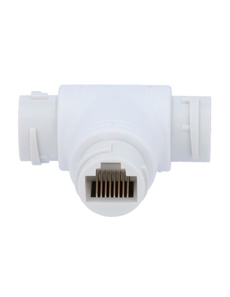 OEM com-RJ45-T-W RJ45 adaptador - Conector Entrada RJ45 feminino - conector saída 2 RJ45 feminino - compatível UTP - IP66 - Cor 