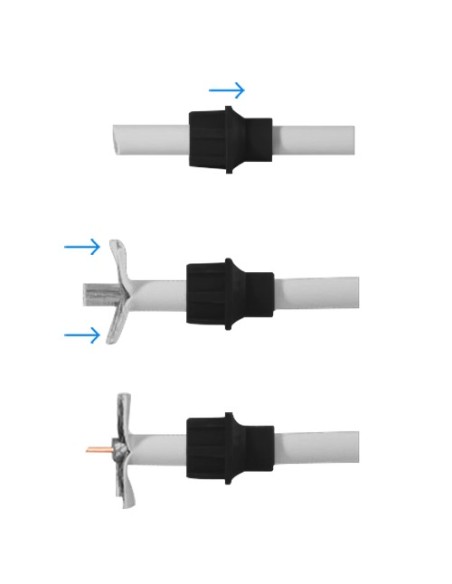 Acheter OEM CON100-CAP Connecteur BNC mâle - Simple - Rapide - Réutilisable - Recyclable - Compatibilité universelle avec Microc