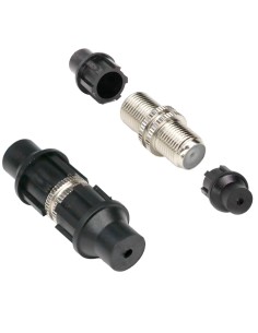 Comprar OEM CON100-CAP-DF Conector coaxial doble F  - Simple - Rápido - Reutilizable - Reciclable - Compatibilidad universal con