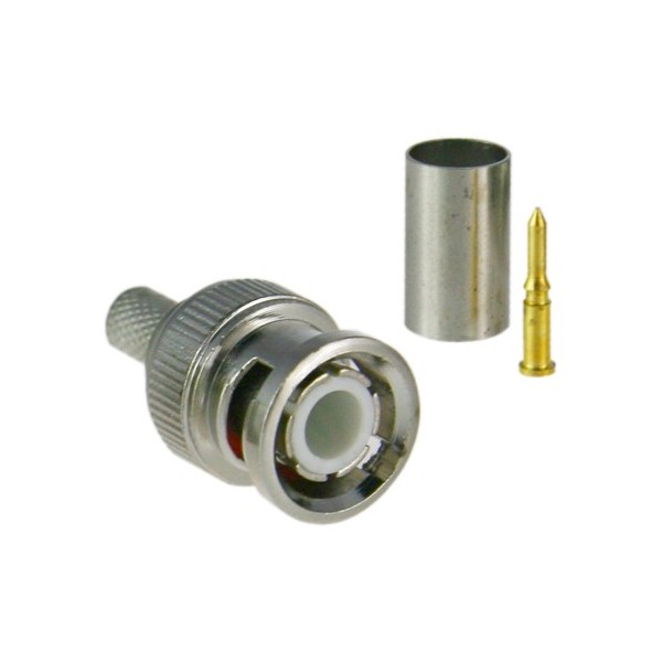 Safire com conector de segurança de alta definição de alta definição - BNC para crimpar - Compatível SDI mini RG59 - 25 mm (FO) 