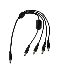 OEM Con104-F Food Distribuidor - 1 Jack Especial Feminino - 4 Jack Feminino Standard - Alimentando até 4 câmeras - 