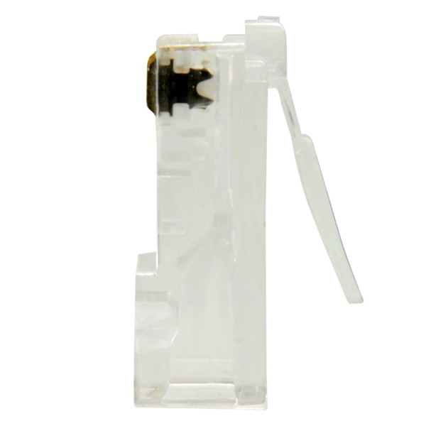 OEM Connector Connector - RJ45 para CRIMPAR - Compatível com Cabo UTP - 20 mm (FO) - 10 mm (A) - 5 g
