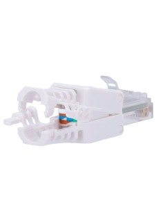 Conector do cabo UTP OEM Con300-CAT6A-TL - Conector de saída RJ45 - Categoria UTP compatível 6A - instalação fácil sem necessida