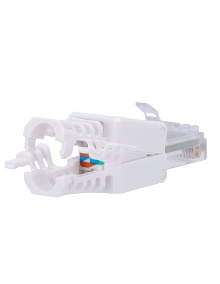 Conector do cabo UTP OEM Con300-CAT6A-TL - Conector de saída RJ45 - Categoria UTP compatível 6A - instalação fácil sem necessida