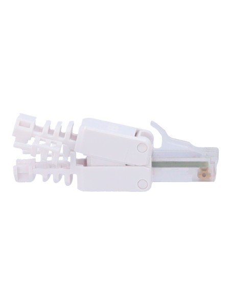 Conector do cabo UTP OEM Con300-CAT6A-TL - Conector de saída RJ45 - Categoria UTP compatível 6A - instalação fácil sem necessida