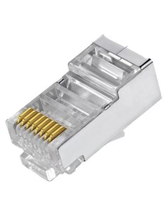Comprar OEM CON300-FTP5E-EZ Conectores RJ45 pasante - Para crimpar - Compatible con cable FTP Cat 5E - Tipo EZ - 50 Uds - CON300