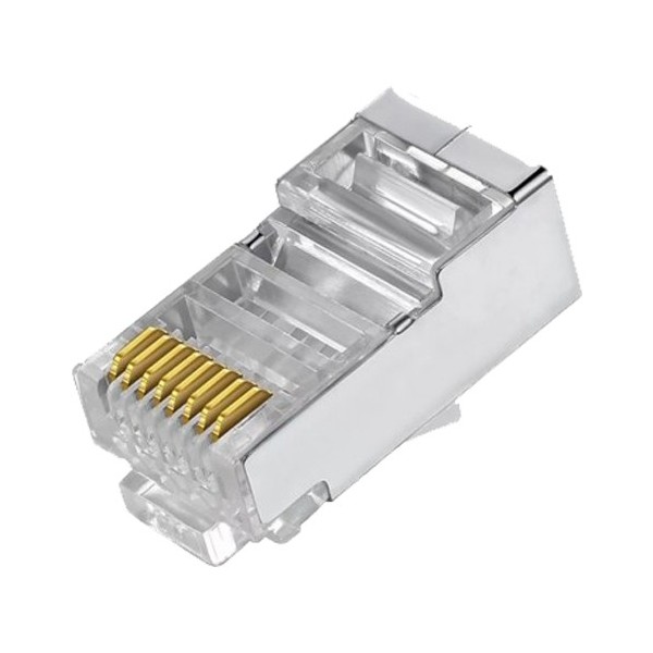 Comprar OEM CON300-FTP6 Conectores - RJ45 FTP CAT 6 para crimpar - Compatible con cable FTP - 20 mm (Fo) - 10 mm (An) - 5 g CON3