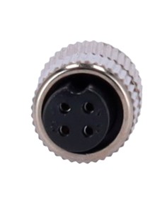 OEM Shock-Feminino-Solda Conector M12 Feminino Para Soldagem - Streamax Compatível - 10 unidades por Saco - 4 Pins 2