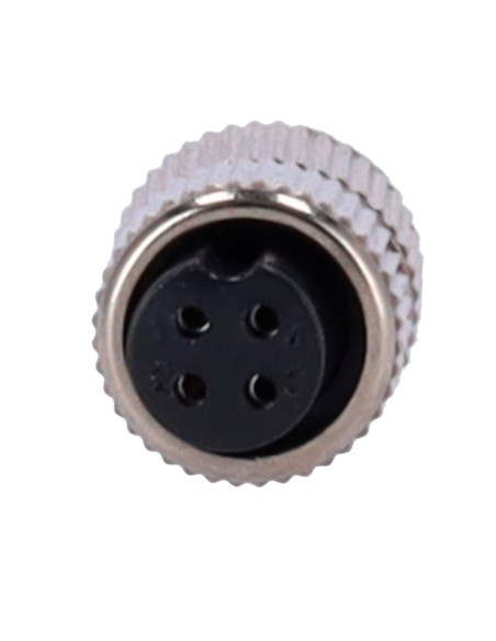 OEM Shock-Feminino-Solda Conector M12 Feminino Para Soldagem - Streamax Compatível - 10 unidades por Saco - 4 Pins