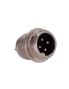 Acheter OEM CONM12-MALE-SOLDER Connecteur M12 mâle à souder - compatible Streamax - 10 unités par sachet - 4 broches 2