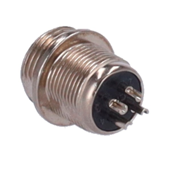 Acheter OEM CONM12-MALE-SOLDER Connecteur M12 mâle à souder - compatible Streamax - 10 unités par sachet - 4 broches
