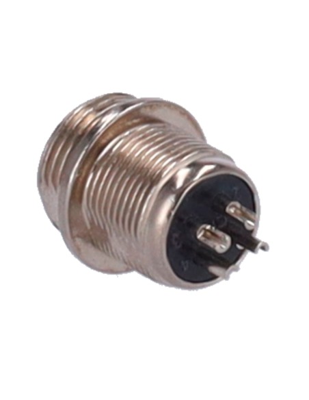 Comprar OEM CONM12-MALE-SOLDER Conector M12 Macho para soldar - Streamax compatible - 10 Unidades por bolsa - 4 Pines CONM12-MAL