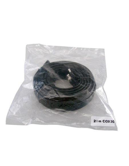 Safire COX20 Cabo Combinado RG59 + DC - Conector BNC - 20 metros - Comida - Baixa Perdas