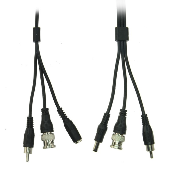 Comprar SAFIRE COX20A Cable combinado RG59 + Audio + DC - Mini RG59 con conector BNC - Cable de Audio mediante RCA - Cable de al