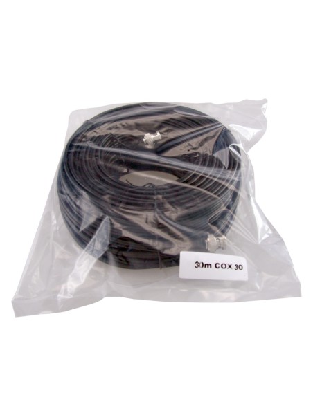 Comprar SAFIRE COX30 Cable combinado RG59 + DC - Conector BNC - 30 metros - Vídeo - Alimentación - Bajas pérdidas COX30