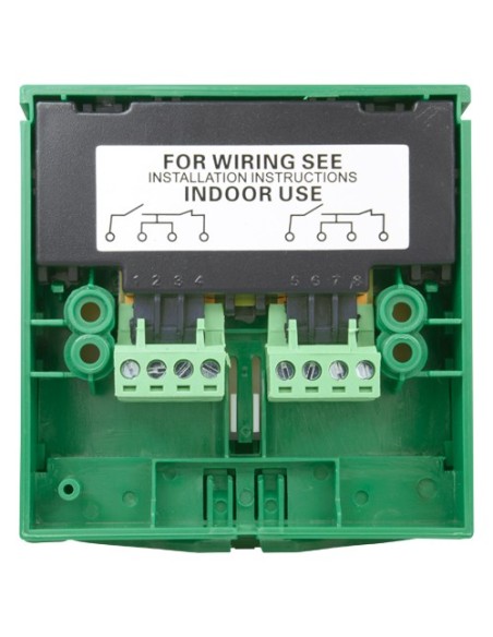 YLI CPK-861A-PLUS Botão de liberação da porta - Botão de polo duplo | Texto em Inglês - testado 100.000 usos - Não / NC / COM | 