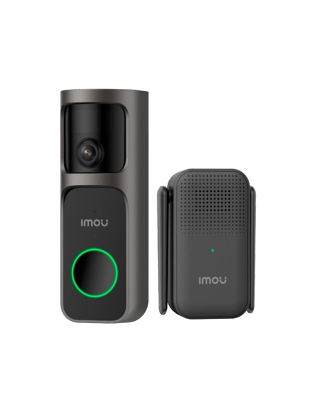 Imou DB-3EP-4M0W / DS3-Imou Campainha 3 Kit 4 MP - WiFi 2.4 GHz / 5000mAh ou AC 8 ~ 24V - 360º Lente panorâmica / IR 5m - botão 