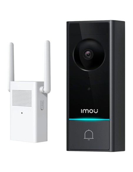 Kaufen IMOU DB60/DS21-PEUR-IMOU Kit Türglocke DB60 5MP – WLAN 2,4 GHz / 6200 mAh oder AC 12–24 V – 164° / IR 5 m – Klingeltaste 