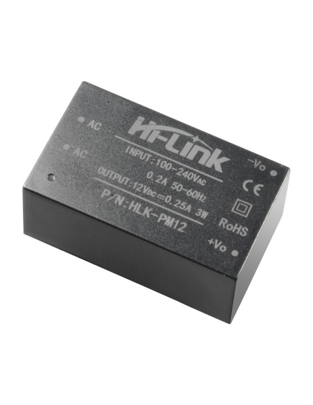 Comprar OEM DC12025 Alimentador electrónico - 12 V / 250 mA - Reducidas dimensiones - Dimensiones 34 (Al) x 15 (An) x 20 (Fo) mm