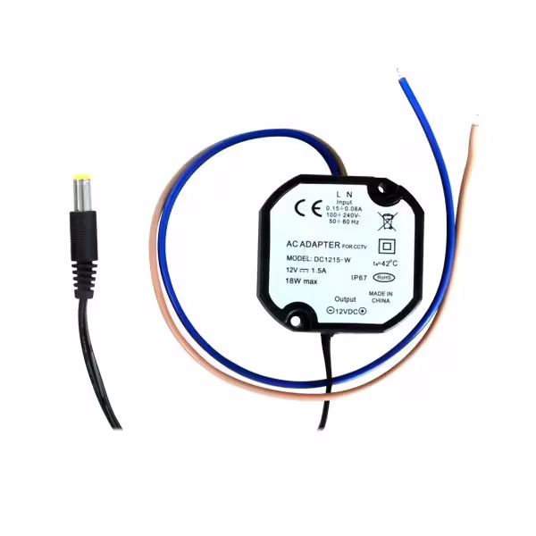 Acquistare OEM DC1215-W Alimentatore elettronico - 12 V / 1500 mA - Dimensioni ridotte - 52(Al) x 50(La) x 25(Pr) - Stabilizzato