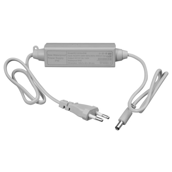 Kaufen OEM DC12V2A-IP66 Netzteil – DC-Ausgang 12 V 2 A – 1 Ausgang – Standard-Hohlstecker – Wasserdicht IP66