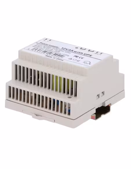 Acquistare OEM DC12V3A-DIN-UPS-P Alimentatore con funzione UPS - Uscita DC 12 V 3 A / 36 W - Tensione di ingresso AC 100V ~ 240 