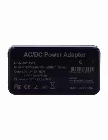 Acheter OEM alimentation à découpage DC12V5A - Sortie DC 12 V 5 A - 4 sorties - Stabilisée - 105 (L) x 33 (H) x 45 (
