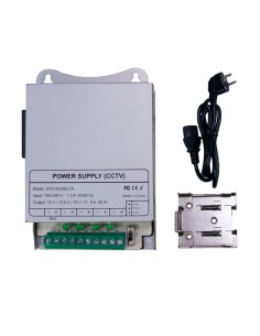 OEM DC12V5A-4-DIN Mudar a fonte de alimentação - DC Saída 12 V 5 A / 60 W - 4 Saídas - Entrada de Tensão 100 v ~ 240 V - 33  2