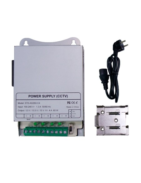 Comprar OEM DC12V5A-4-DIN Fuente de alimentación conmutada - Salida DC 12 V 5 A / 60 W - 4 salidas - Voltaje entrada 100 V ~ 240