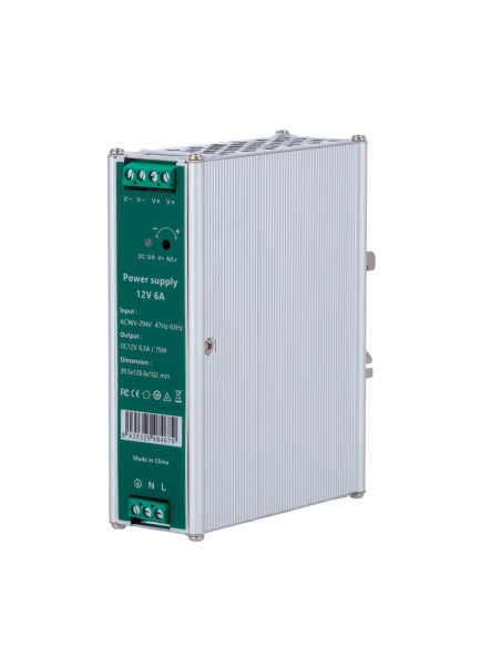 Acheter OEM DC12V6A-DIN Alimentation industrielle - Puissance de sortie maximale efficace de 75W - Alimentation continue rég