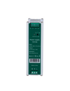 OEM DC12V6A-DIN Mudar a fonte de alimentação - DC 12 V Saída 6.3 A / 75 W - Tensão AC100V-240V / 50Hz-60Hz - 103 (F 2