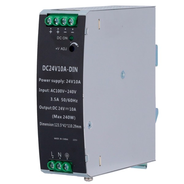 Kaufen OEM DC24V10A-DIN Industrie-Netzteil – Effiziente maximale Ausgangsleistung von 240 W – Kontinuierliche Versorgung d