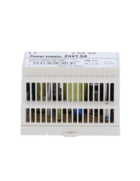 Comprar OEM DC24V1A5-DIN-P Fuente de alimentación  - Salida DC 24 V 1.5 A / 36 W - Voltaje entrada AC 100V ~ 240V 50Hz-60Hz -  9