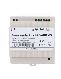 OEM DC24V1A5-Din-Ups-P Fonte de Alimentação - Saída DC 24 V 1.5 A / 36 W - Entrada CA de Tensão 100V ~ 240V 50Hz-60Hz - 97 (FO) 2