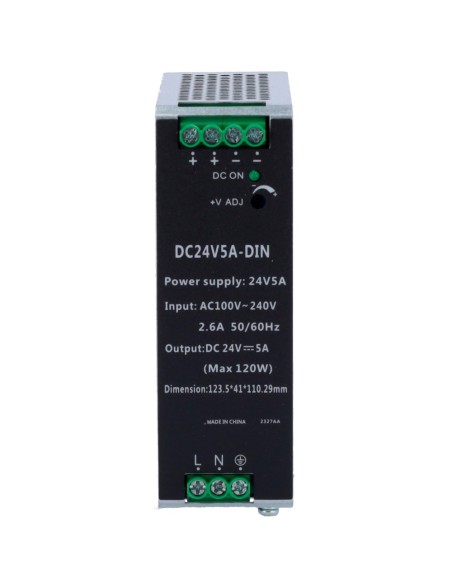 Acheter OEM DC24V5A-DIN Alimentation industrielle - Puissance de sortie efficace de 120W (24V / 5A) - Prend en charge des pics m