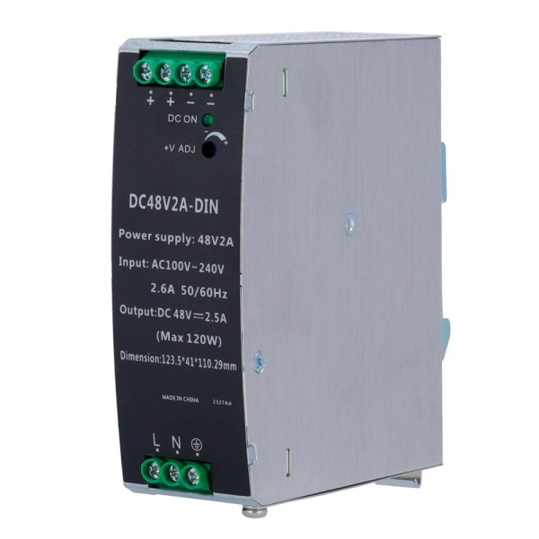 OEM DC48V2A-DIN Mudar a fonte de alimentação - saída DC 48 V 2.5 A / 120 W - 2 Saídas - Entrada de Tensão 100 v ~ 240 V - 12