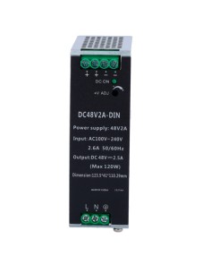 OEM DC48V2A-DIN Mudar a fonte de alimentação - saída DC 48 V 2.5 A / 120 W - 2 Saídas - Entrada de Tensão 100 v ~ 240 V - 12 2