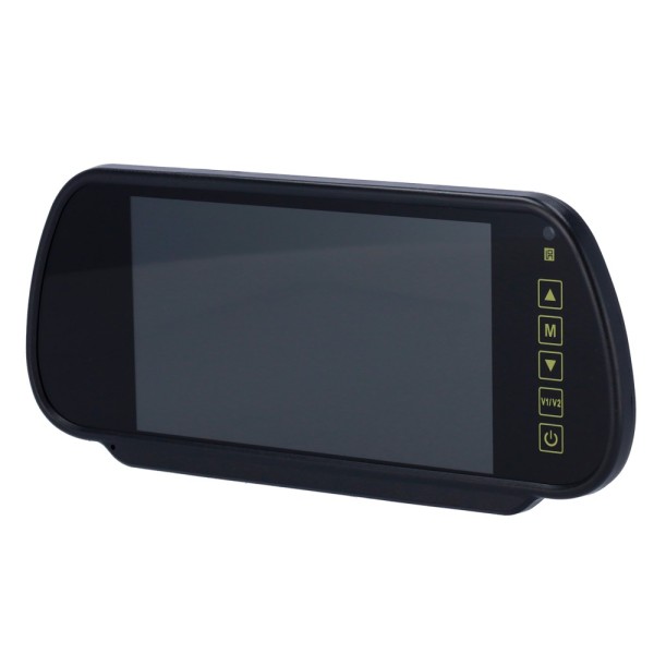 Comprar OEM DISPLAY7-MIRROR Monitor con formato retrovisor - Streamax compatible - Señal de video compuesto - 2 canales de video