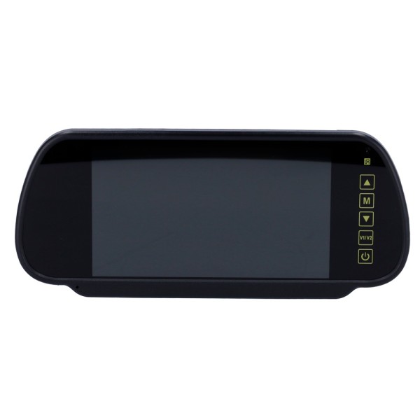 Comprar OEM DISPLAY7-MIRROR Monitor con formato retrovisor - Streamax compatible - Señal de video compuesto - 2 canales de video
