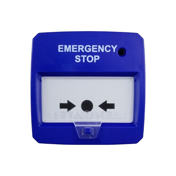 Comprar DMTECH DMT-D9000-MCP-B Pulsador rearmable - Especial para panel de extinción - Parada de emergencia - Instalación en sup