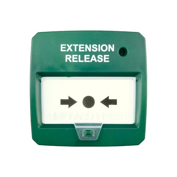 Comprar DMTECH DMT-D9000-MCP-G Liberacion de puertas de emergencia  - Pulsador rearmable - Instalación en superficie - Rearmado 