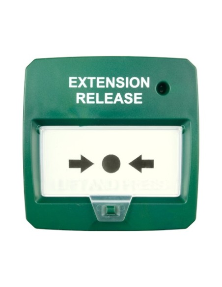 DMTech DMT-D9000-MCP-G Lançamento de portas de emergência - Botão Reavável - Instalação de Superfície - Juntos com o MA