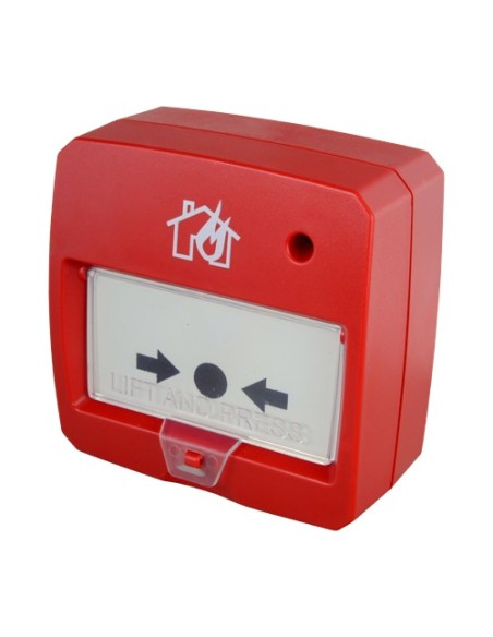 Kaufen DMTECH DMT-D9000-MCP-R konventioneller rückstellbarer Handfeuermelder – EN54-zertifiziert – LED-Anzeige – Aufputzmontage 