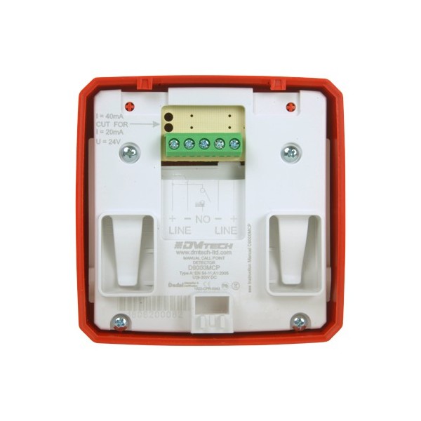 Acheter DMTECH DMT-D9000-MCP-R Déclencheur manuel conventionnel réarmable - Certifié EN54 - Indicateur LED - Installation en sai