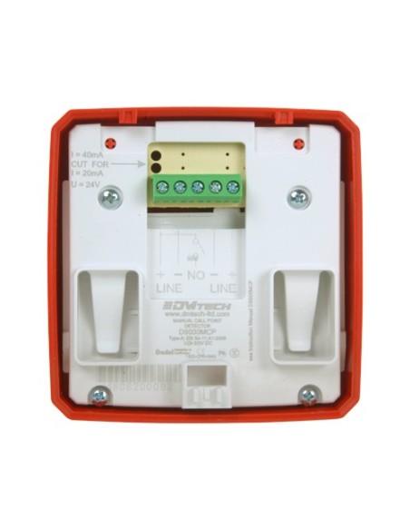 Acheter DMTECH DMT-D9000-MCP-R Déclencheur manuel conventionnel réarmable - Certifié EN54 - Indicateur LED - Installation en sai