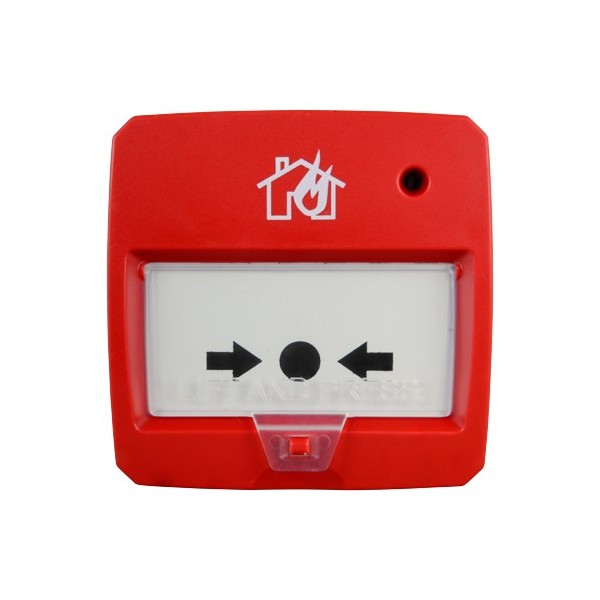 Kaufen DMTECH DMT-D9000-MCP-R konventioneller rückstellbarer Handfeuermelder – EN54-zertifiziert – LED-Anzeige – Aufputzmontage 