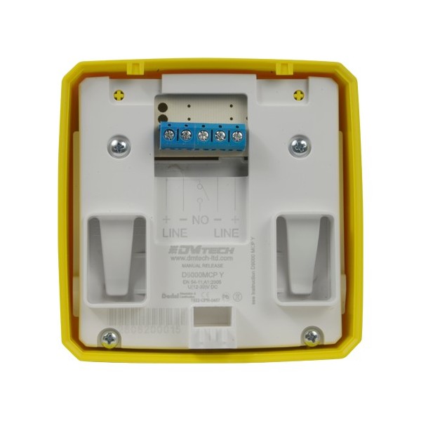 Comprar DMTECH DMT-D9000-MCP-Y Pulsador rearmable - Especial para panel de extinción - Activación manual - Instalación en superf